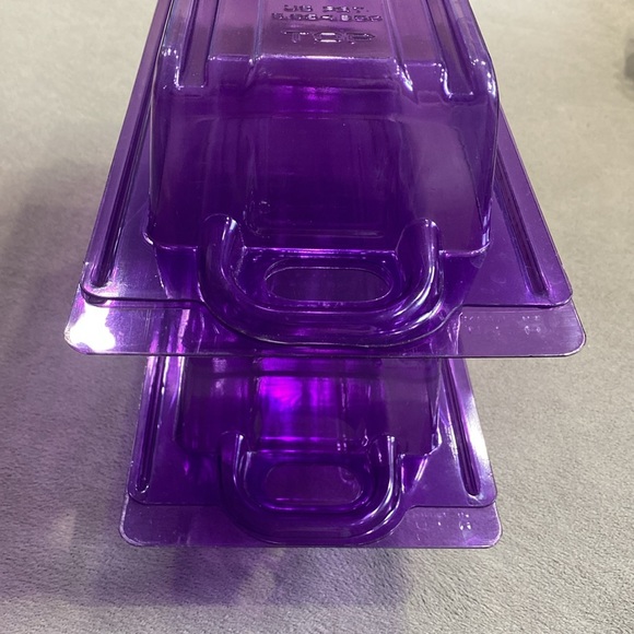 Neat Limited Edition Tinted Hot Purple Plastic Containers Bundle of 2 - Made USA - Picture 10 of 12